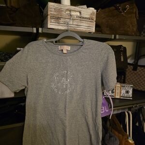 Michael Kors Gray Short Sleeve Tee